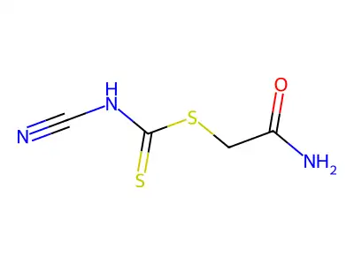 2-(Cyanothiocarbamoylsulfanyl)acetamide structure