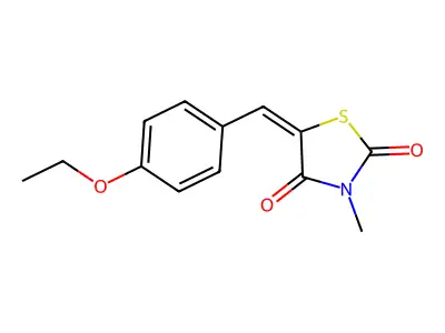 5-[(4-Ethoxyphenyl)methylidene]-3-methyl-1,3-thiazolidine-2,4-dione structure