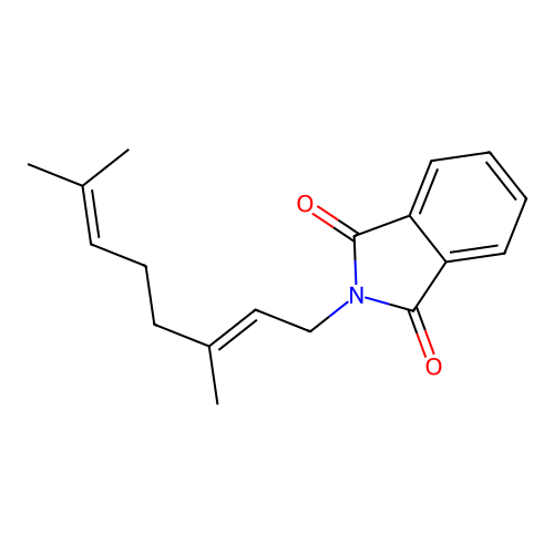 N-geranyl phthalimide structure