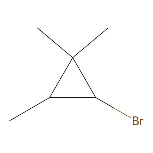 Cyclopropane, 2-bromo-1,1,3-trimethyl- structure