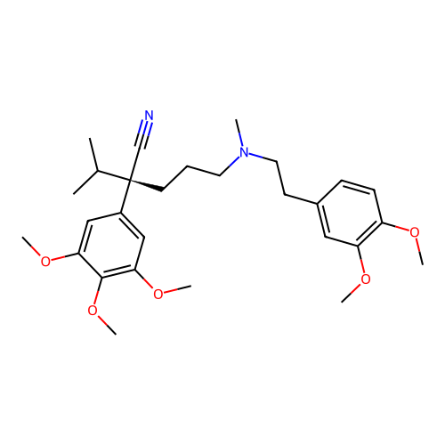 Gallopamil, (-)- structure