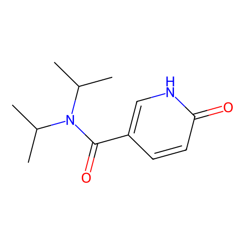 6-oxo-N,N-di(propan-2-yl)-1H-pyridine-3-carboxamide structure