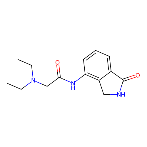 Acetamide,2-(diethylamino)-n-(2,3-dihydro-1-oxo-1h-isoindol-4-yl)- structure