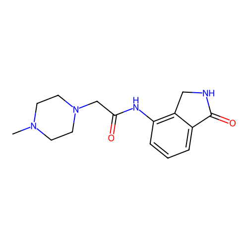 1-Piperazineacetamide,n-(2,3-dihydro-1-oxo-1h-isoindol-4-yl)-4-methyl- structure