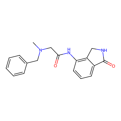 Acetamide,n-(2,3-dihydro-1-oxo-1h-isoindol-4-yl)-2-[methyl(phenylmethyl)amino]- structure