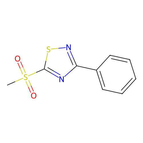 5-(Methylsulfonyl)-3-phenyl-1,2,4-thiadiazole structure