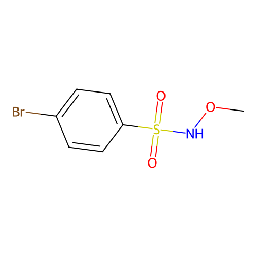 p-Bromo-N-methoxybenzenesulfonamide structure