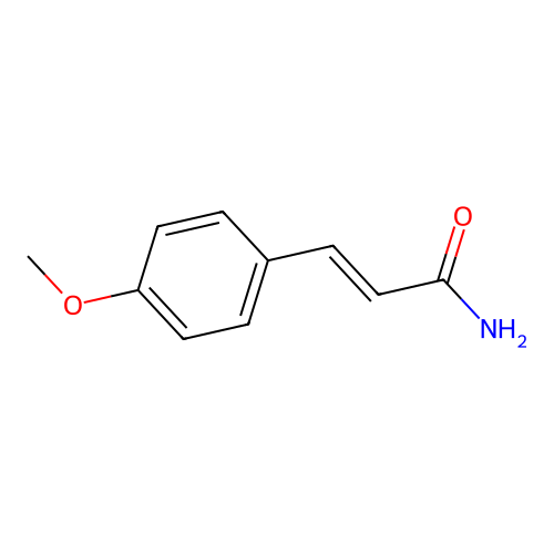 (2E)-3-(4-Methoxyphenyl)prop-2-enamide structure
