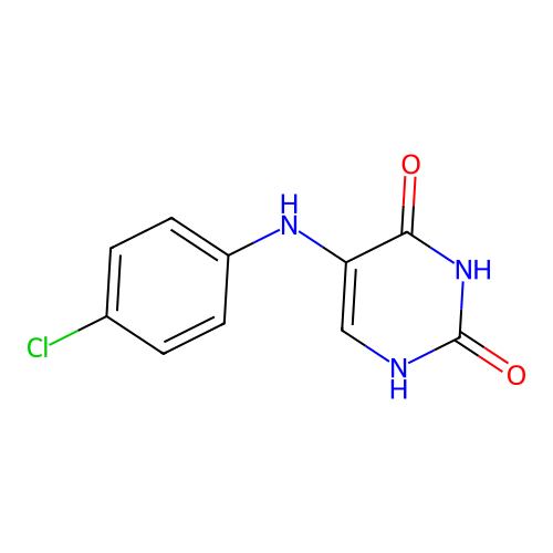 5-((4-chlorophenyl)amino)pyrimidine-2,4(1H,3H)-dione structure