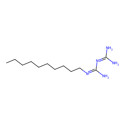 2-Decyl-1-(diaminomethylidene)guanidine structure