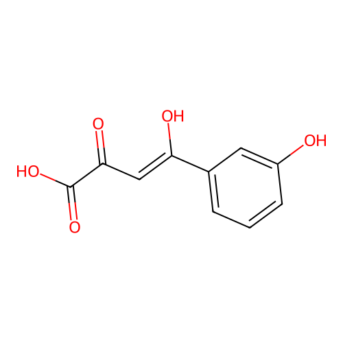 4-Hydroxy-4-(3-hydroxy-phenyl)-2-oxo-but-3-enoic acid structure