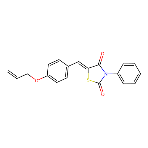(Z)-5-(4-(allyloxy)benzylidene)-3-phenylthiazolidine-2,4-dione structure