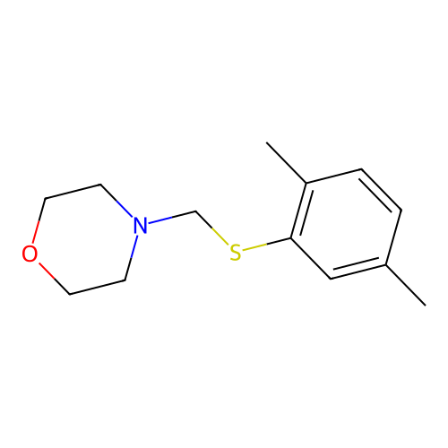4-[(2,5-Dimethylphenyl)sulfanylmethyl]morpholine structure