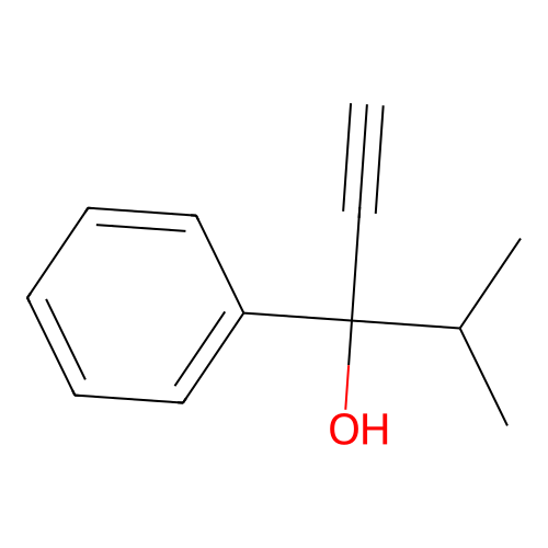 3-Hydroxy-4-methyl-3-phenyl-1-pentyne structure