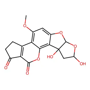 Aflatoxin M2a structure
