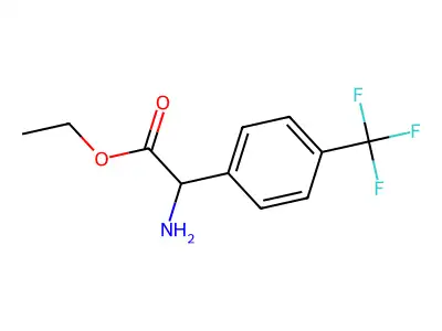 Ethyl 2-amino-2-[4-(trifluoromethyl)phenyl]acetate structure