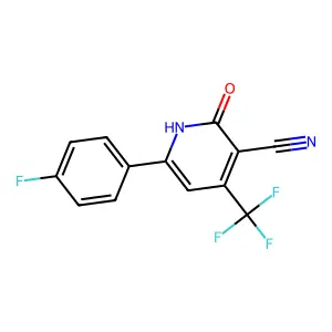 6-(4-Fluorophenyl)-2-oxo-4-(trifluoromethyl)-1,2-dihydro-3-pyridinecarbonitrile structure