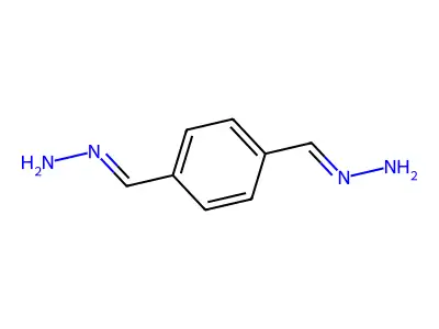 1,4-Benzenedicarboxaldehyde, dihydrazone structure