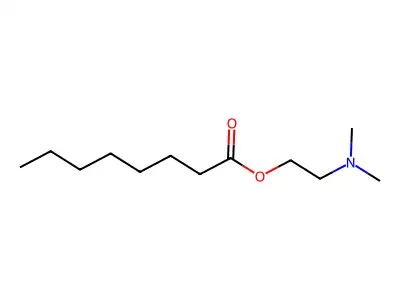 Octanoic acid, 2-dimethylaminoethyl ester structure