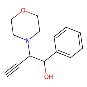 2-Morpholin-4-yl-1-phenylbut-3-yn-1-ol structure