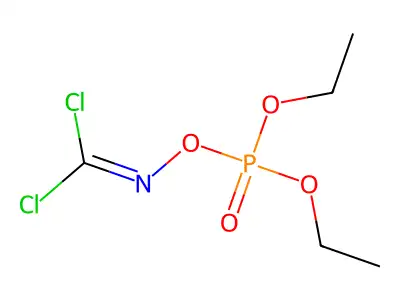 (二氯亚甲基氨基)磷酸二乙酯 structure