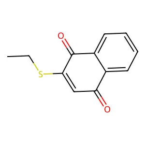 2-Ethylsulfanylnaphthalene-1,4-dione structure