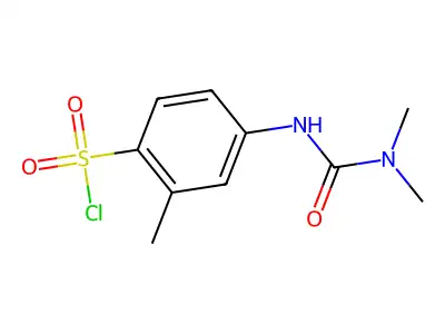 4-(3,3-Dimethylureido)-2-methylbenzenesulfonyl chloride structure