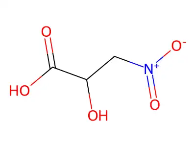 2-Hydroxy-3-nitropropionic acid structure