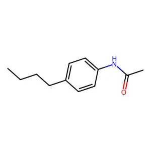 Acetamide, N-(4-butylphenyl)- structure