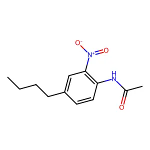 N-(4-丁基-2-硝基苯基)乙酰胺 structure