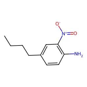 Benzenamine, 4-butyl-2-nitro- structure