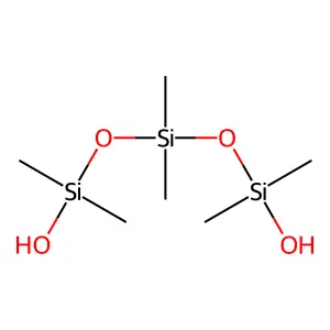 Hexamethyltrisiloxane-1,5-diol structure