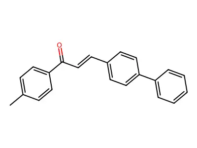 3-([1,1'-Biphenyl]-4-yl)-1-(4-methylphenyl)prop-2-en-1-one structure