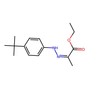 Ethyl 2-[2-[4-(1,1-dimethylethyl)phenyl]hydrazinylidene]propanoate structure