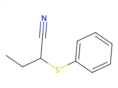 2-(Phenylsulfanyl)butanenitrile structure