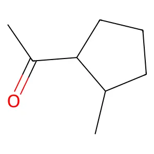 trans-1-Acetyl-2-methylcyclopentane structure