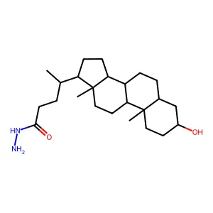 3-Hydroxycholan-24-ohydrazide structure