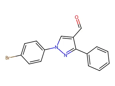 1-(4-Bromophenyl)-3-phenyl-1H-pyrazole-4-carbaldehyde structure