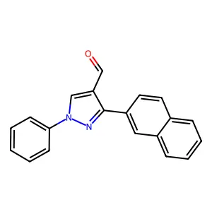 3-(2-Naphthalenyl)-1-phenyl-1H-pyrazole-4-carboxaldehyde structure