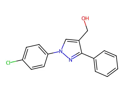 (1-(4-Chlorophenyl)-3-phenyl-1H-pyrazol-4-YL)methanol structure
