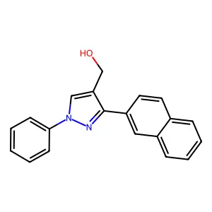 [3-(2-naphthyl)-1-phenyl-1H-pyrazol-4-yl]methanol structure