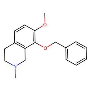 7-methoxy-2-methyl-8-phenylmethoxy-3,4-dihydro-1H-isoquinoline structure
