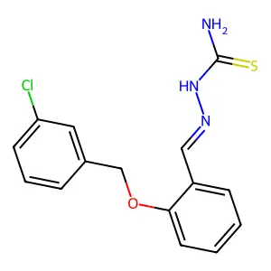 [[2-[(3-Chlorophenyl)methoxy]phenyl]methylideneamino]thiourea structure