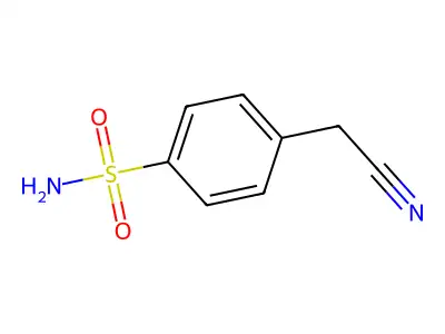 Benzenesulfonamide, p-(cyanomethyl)- structure
