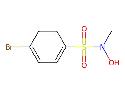 Benzenesulfonamide, p-bromo-N-hydroxy-N-methyl- structure