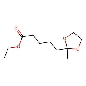 Ethyl 5-(2-methyl-1,3-dioxolan-2-yl)pentanoate structure