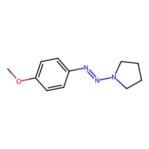 1-((4-Methoxyphenyl)diazenyl)pyrrolidine structure