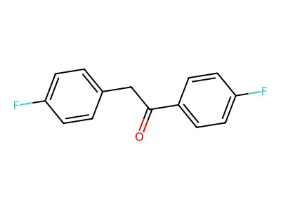 1,2-Bis(4-fluorophenyl)ethanone structure