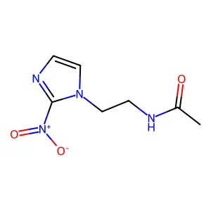 N-[2-(2-nitroimidazol-1-yl)ethyl]acetamide structure