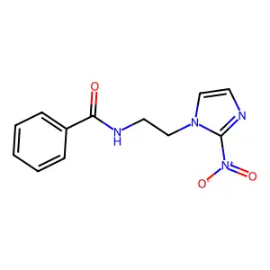 N-[2-(2-硝基咪唑-1-基)乙基]苯甲酰胺 structure